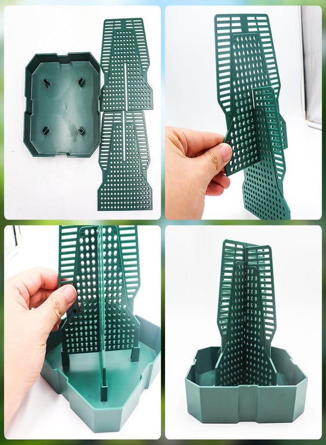 MHLLGN Bearded Dragon Tank Accessories, Lizard Feeder, Reptile Food Cup, Dubia Roaches Organizer with Column for Prey to Climb and Move, Food Bowl for Bearded Dragon, Gecko, Frog - Image 3